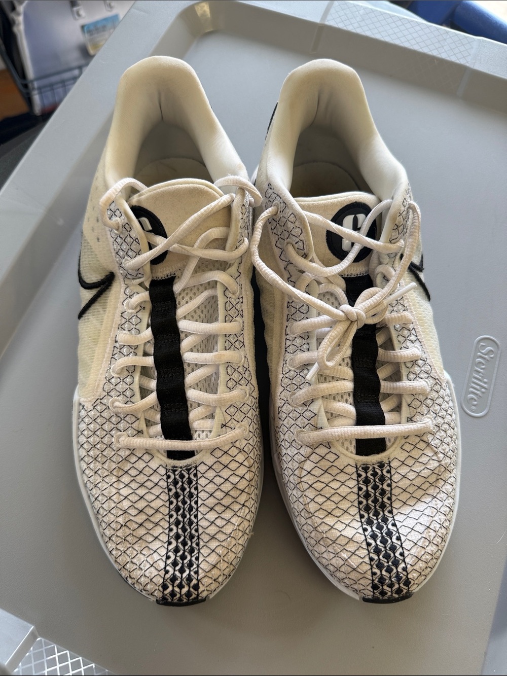 Nike Men’s Sabrina 1 White and Black Athletic Shoes